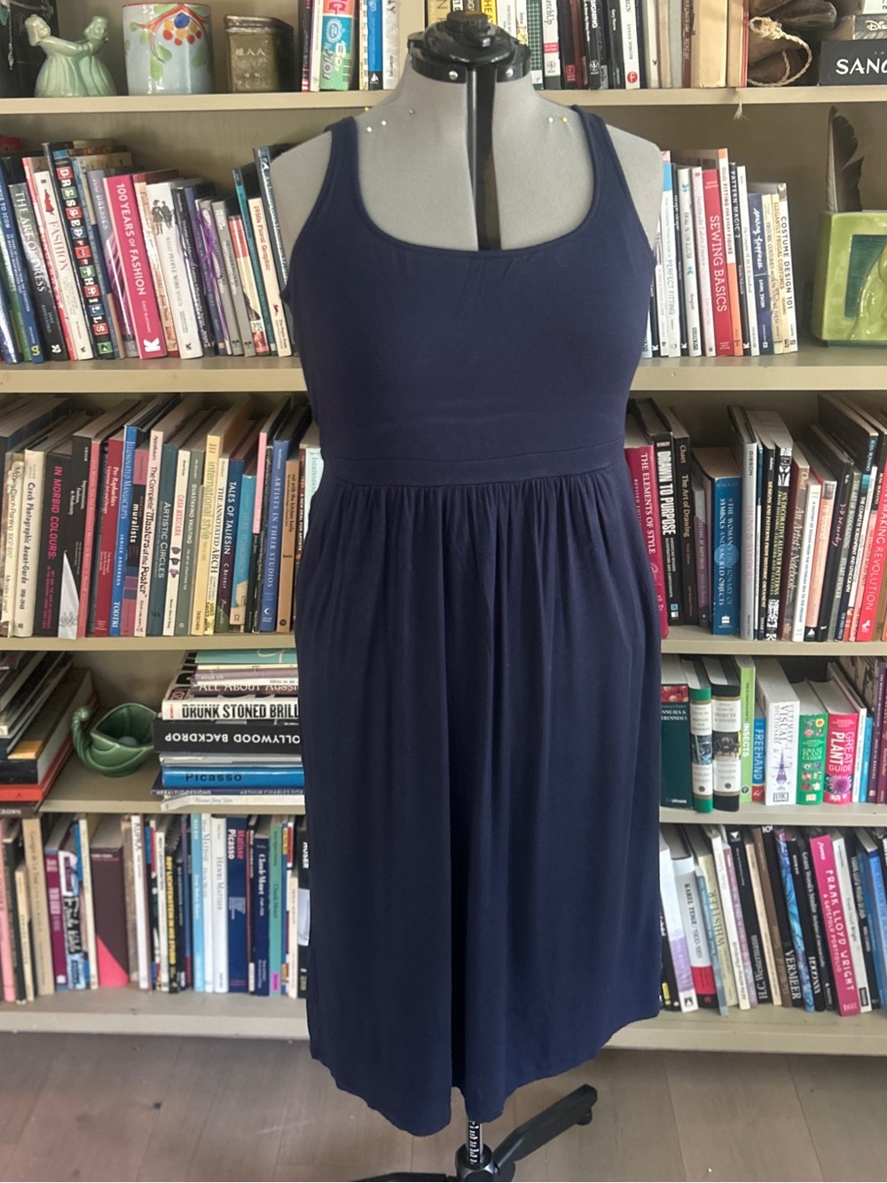 Daily Ritual Blue Maxi Dress with Pockets